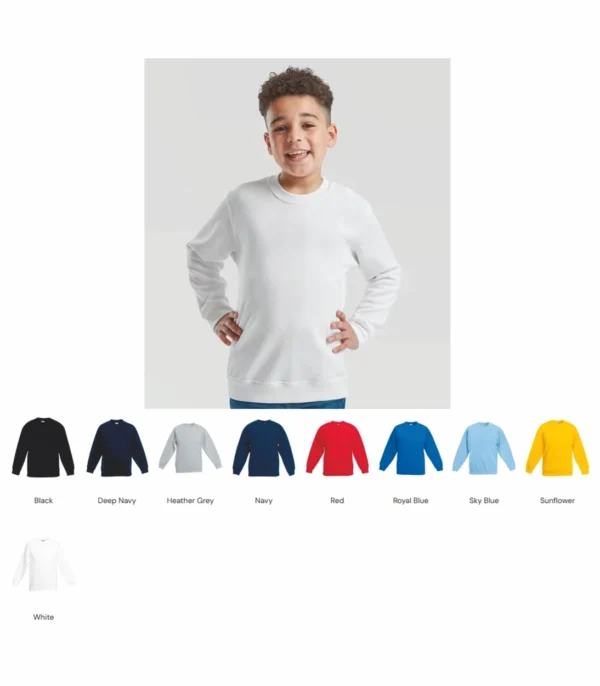 Fruit Of The Loom SS9B Kids Classic Drop Shoulder Sweatshirt